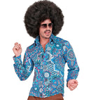 The 60S Fashion - Blue Mandala  Shirt  