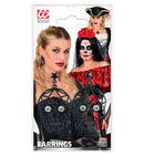 Earrings Skull Eyes Strass