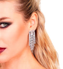 Earrings Strass & Chains
