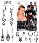 Character Earrings 6 Different Styles On Card