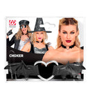 Choker Heart With Bat Wings