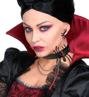 Choker Spider Strass Red