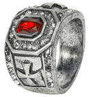 Ring Strass & Gemstone Red