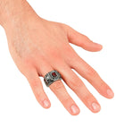 Ring Strass & Gemstone Red