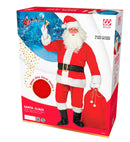 Professional Santa Claus  Jacket, Pants, Belt, Hat, Beard, Glasses, Boot Covers, Sack 