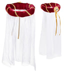 Burgundy Medieval Headdress With Veil
