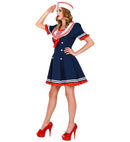 Sailor  Dress, Mesh Underskirt, Hat 
