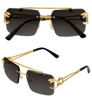 Gold Animalier Glasses with Smoke Lenses Image 1