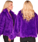 Purple Plush Woman Jacket