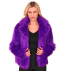 Purple Plush Woman Jacket