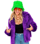 Purple Plush Woman Jacket
