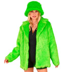 Neon Green Plush Jacket