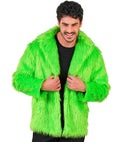 Neon Green Plush Jacket