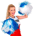 White-Blue Pom Pom