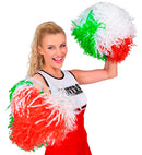 Green-White-Red Pom Pom