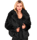 Black Plush Woman Jacket