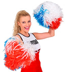 Blue-White-Red Pom Pom