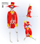 Horror Clown Skeleton 40 Cm - Movable Arms & Legs