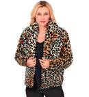 Animalier Leopard Plush Woman Jacket