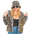 Animalier Leopard Plush Woman Jacket