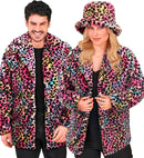 Multicolor Animalier Leopard Plush Jacket