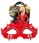 Red Venice Eyemask  And Rhinestones