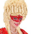 Red Venice Eyemask  And Rhinestones