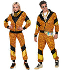 80'S Leopard Shell Suit  Jacket, Pants 