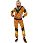 80'S Leopard Shell Suit  Jacket, Pants 