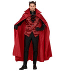 Devil  Shirt With Vest & Jabot With Medallion, Cape, Gloves 