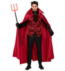 Devil  Shirt With Vest & Jabot With Medallion, Cape, Gloves 