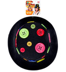 Top Hat With Colored Buttons Felt 15 Cm