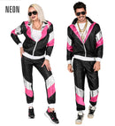80'S Shining Leatherlook Shell Suit  Jacket, Pants 