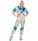 80'S Holographic Shell Suit  Jacket, Pants 