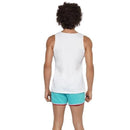 118118 Runner Costume Adult White Blue Shorts Top 2