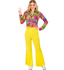 The 70S Groovy Style -  Yellow  Pants 