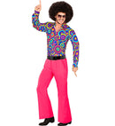 The 70S Groovy Style - Hot Pink  Pants 