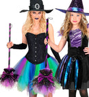 Broom Witch Purple 85 Cm 