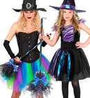 Broom Witch Blue 85 Cm 