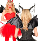 Wings Bat / Devil Black Bendable 84X36 Cm