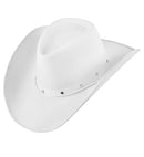 Hat Cowboy Studded Felt White