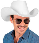 Hat Cowboy Studded Felt White
