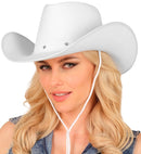 Hat Cowboy Studded Felt White