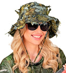 Hat Boonie Tactical With Leaves Camouflage