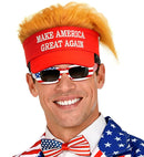 Visor With Plush Hair Make America Great Again 