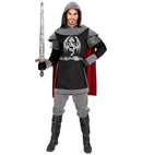 Dark Knight  Hooded Coat With Cape 