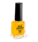 Display Box Of 12 Water Based Peel Off Yellow Nail Polishes 8 Ml