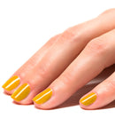 Display Box Of 12 Water Based Peel Off Yellow Nail Polishes 8 Ml