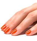 Display Box Of  12 Water Based Peel Off Orange Nail Polishes 8 Ml