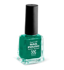 Display Box Of  12 Water Based Peel Off Green Nail Polishes 8 Ml